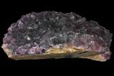 Purple, Octahedral Fluorite Crystal Cluster - China #96052-2